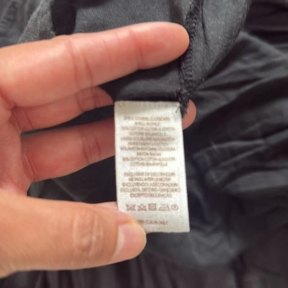 Free People Black and Gold Mini Dress Chiffon Asymmetric Boho Embroidered - Picture 8 of 8